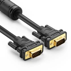 UGreen VGA Line Computer Monitor Data Transmission Signal Dual Screen Desktop Mainframe And Projector Notebook Video Cable