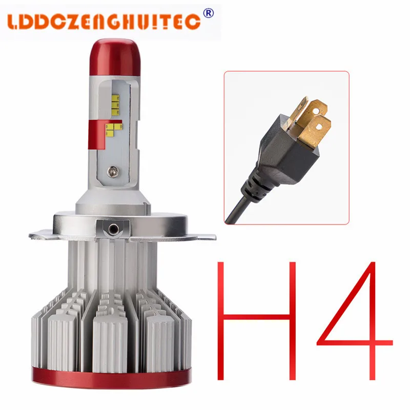 LDDCZENGHUITEC H4 H7 H1 H11 H13 H3 9005 9006 HB4 Car LED Headlight Bulbs COB Hi-Lo Single Beam 64W 6000lm Auto Fog Light 12V