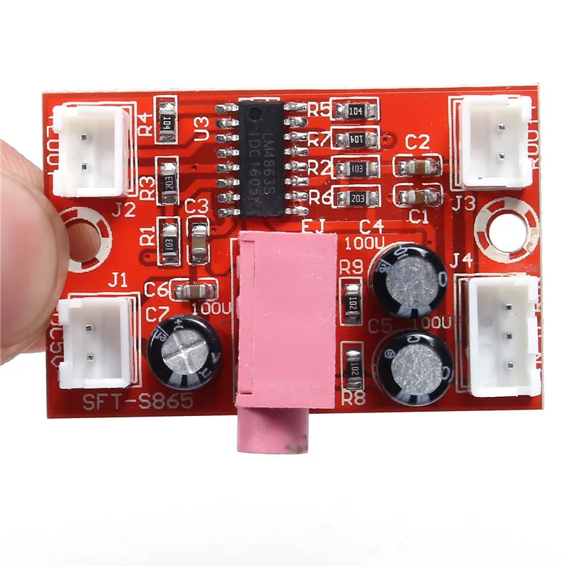 

5V 3W + 3W mini Hifi LM4863 fever dual-channel amplifier board SFT-S865