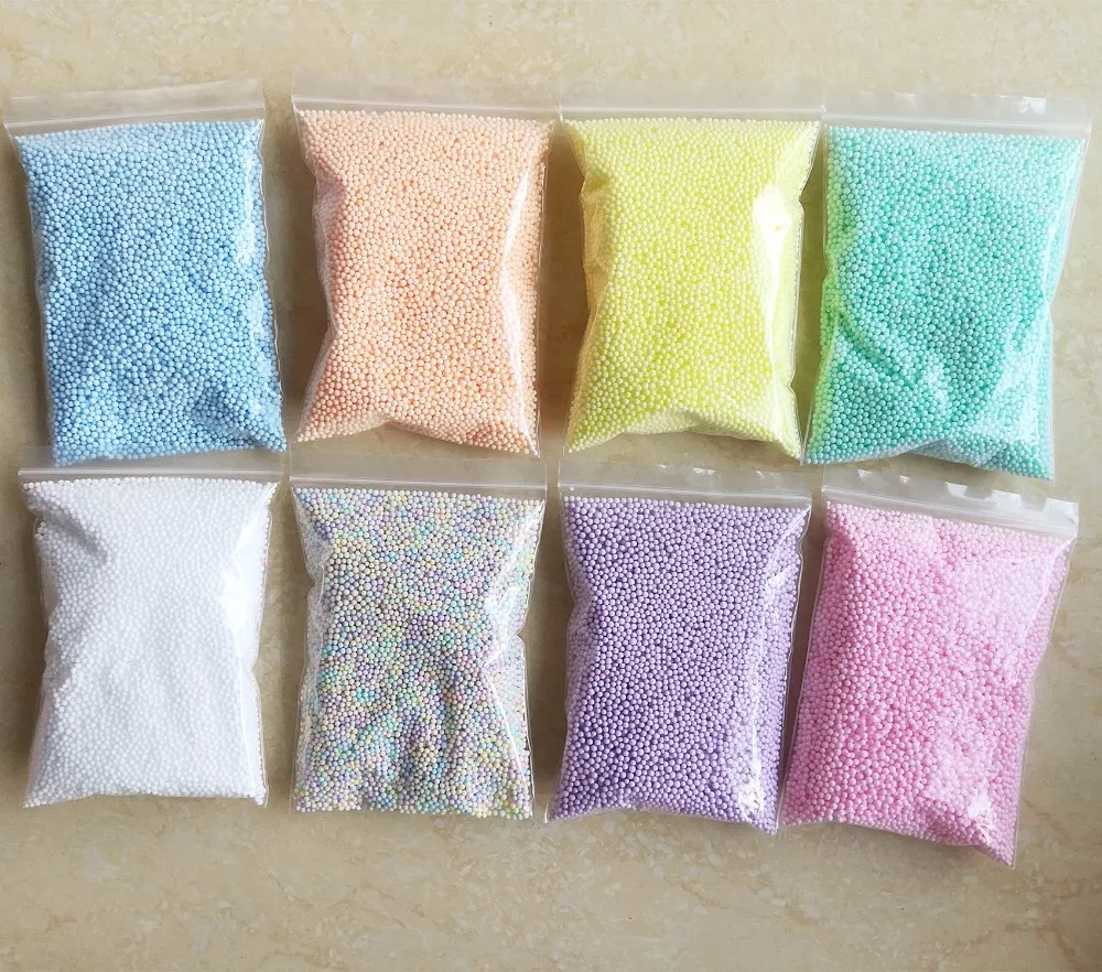 2-3,5mm 16000 stücke Neue DIY Schleim Kugeln Nicht Blutungen Farbe Schaum Perlen Schleim Liefert Füllstoff Für Aquarium dekoration Spielzeug – Detail 1