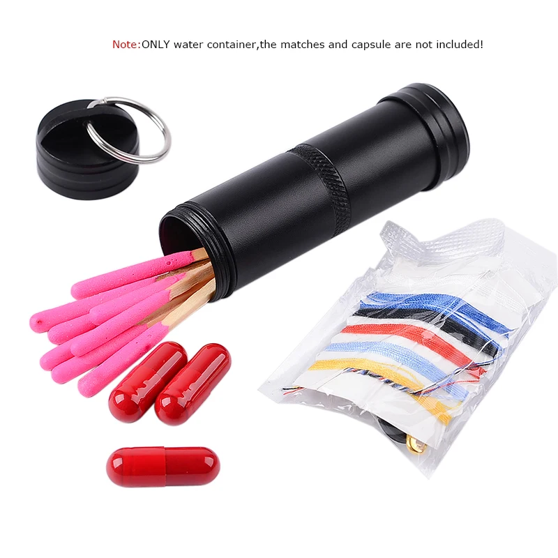 Waterproof Airtight Watertight Storage Container Dry Box Seal Bottle Case For Pill Capsule Fob Emergency Medicine Match Battery