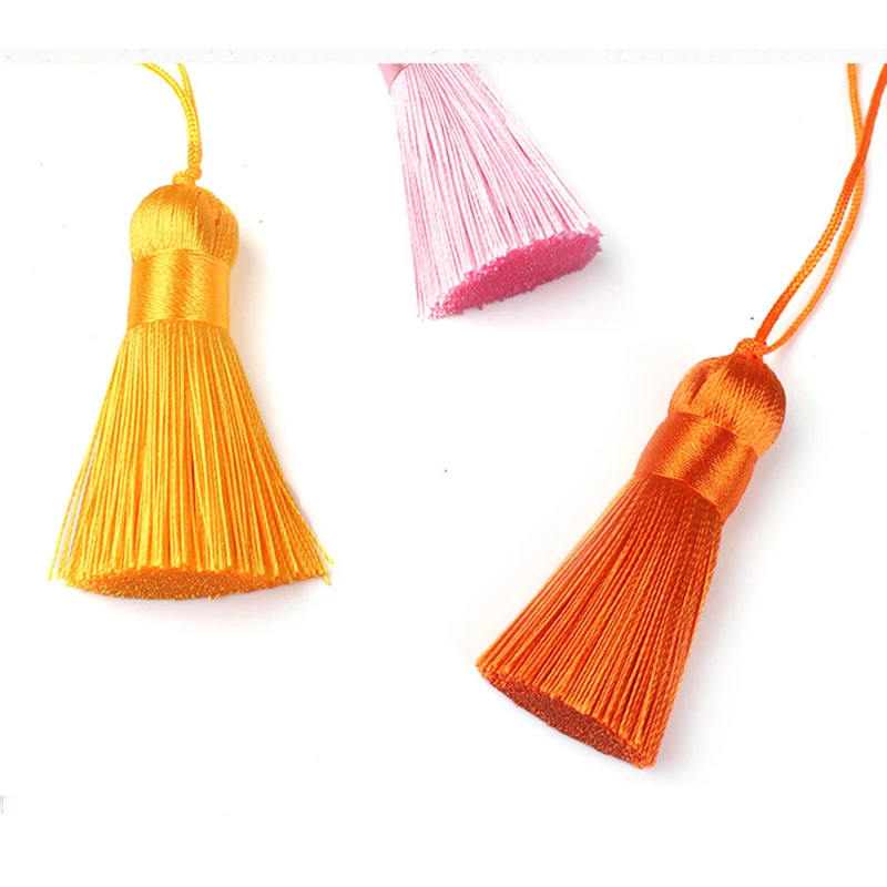 5 Stück/Set 5cm Quasten Hängende Seidenquasten Fransen zum Nähen Zierquasten Schlüsselanhänger DIY Dekorative Vorhang-Accessoires – Detail 11
