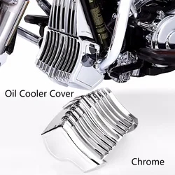 Chrome Precision Oil Cooler Cover For Harley Touring Street Glide Road King FLHX FLHR 2017-2020 Models