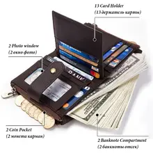 Genuine Leather RFID Wallet for Men #2
