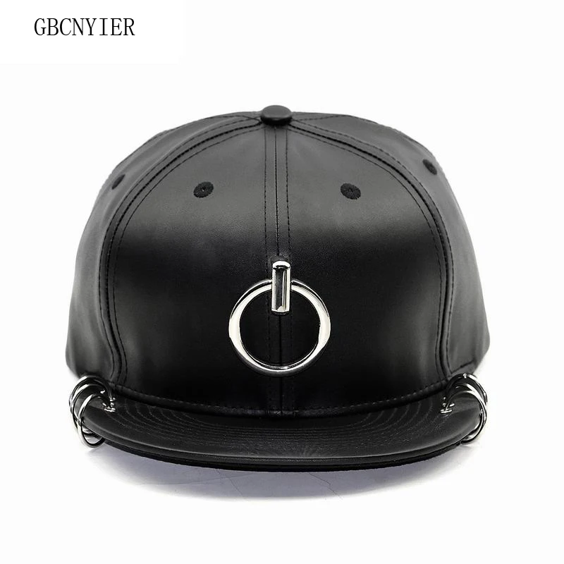 GBCNYIER Cool Male Sports Hat Cool Men Fashion Hat Skateboard Women Sun Hat Young Hip Hop Visor Big Metal Ring