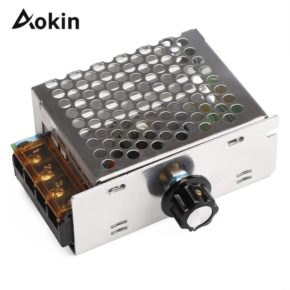 

Motor Speed Controller Drok Motor Control Board Ac 110v 4000w Adjustable Voltage Regulator Scr High Power Dimmer Controller