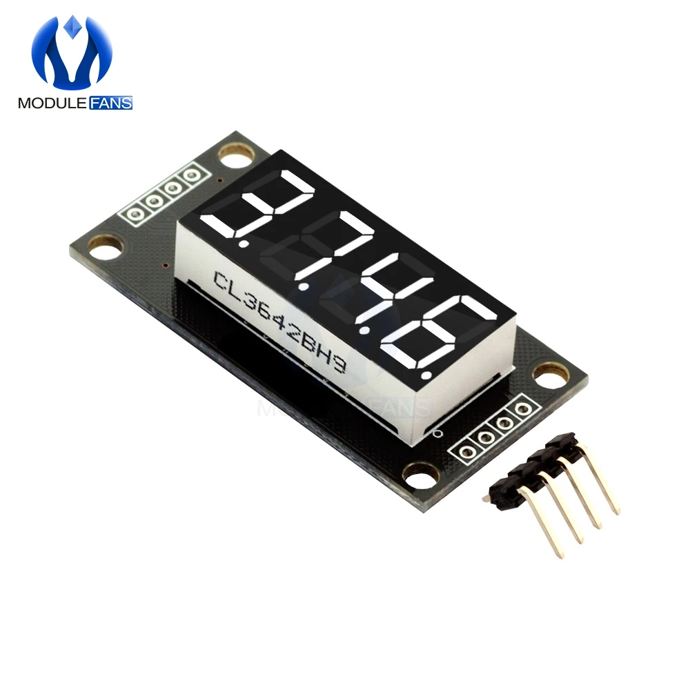 TM1637 0.36" 0.36 Inch 7 Segments Digital Display Tube 4-Digit LED  Module Board For Arduino Red Green Blue Yellow White image 2