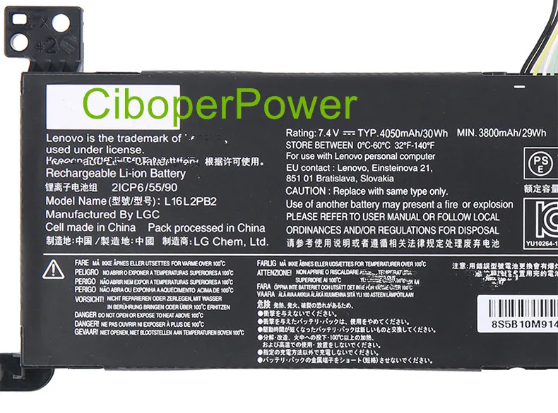 Original battery for 7.4V 30Wh L16L2PB2 Battery For  5000