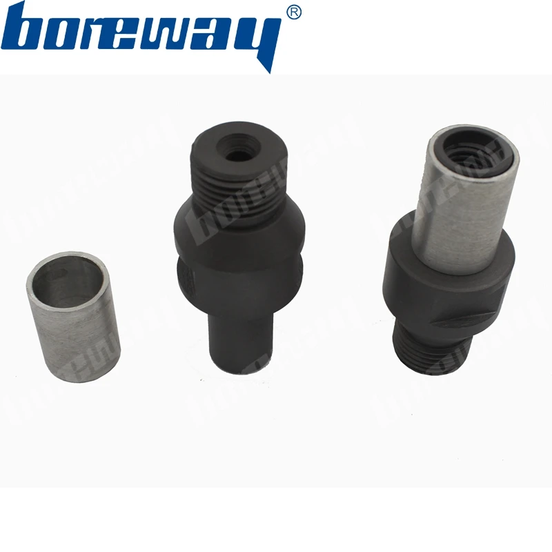 Boreway-CNC Parafuso Grinder Bit Eixo, Diamante Brocas, Processamento de Pedra Laje, Adaptador com Gás, M12 Rosca, D19x68L/100L, 1/2"