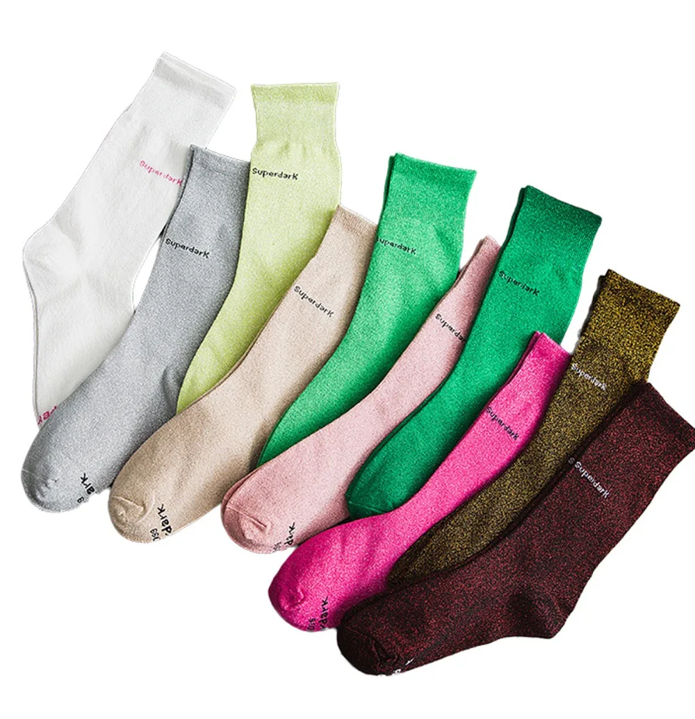 

Cotton Men Women Warm Socks Leg Sliver Long Shine Individually Wrapped Thermal Fashion Heap High Lovers Sport Casual Hosiery