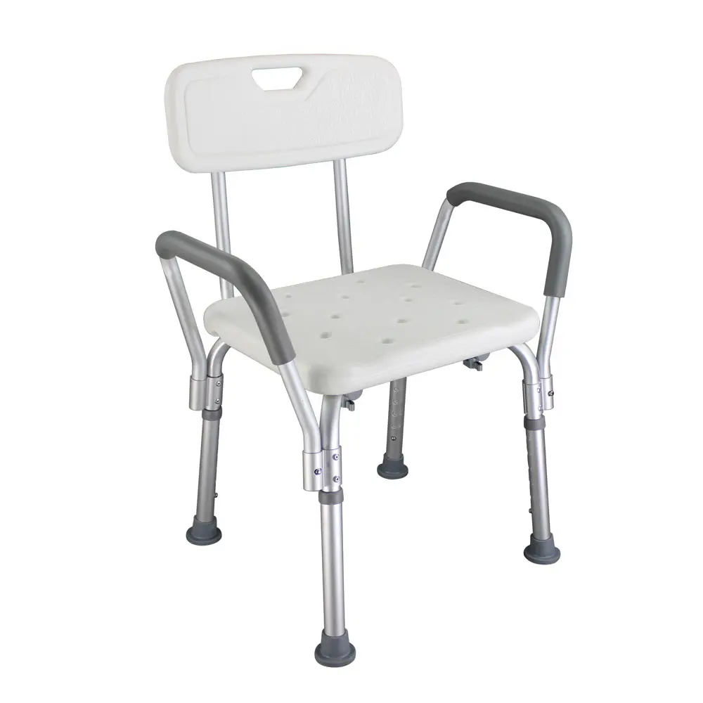 Bath Shower Chair for Elderly Old People Aluminum Alloy Medical Transfer Bench Ergonomic Bathroom Armchairs CST-3052 - US Stock