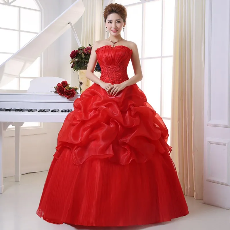 Ruthshen-Princesa Strapless vestido de baile, Vestidos De Noiva, Vestidos De Noiva, Coréia, Foto Real, Ruffles, Novia, 2023