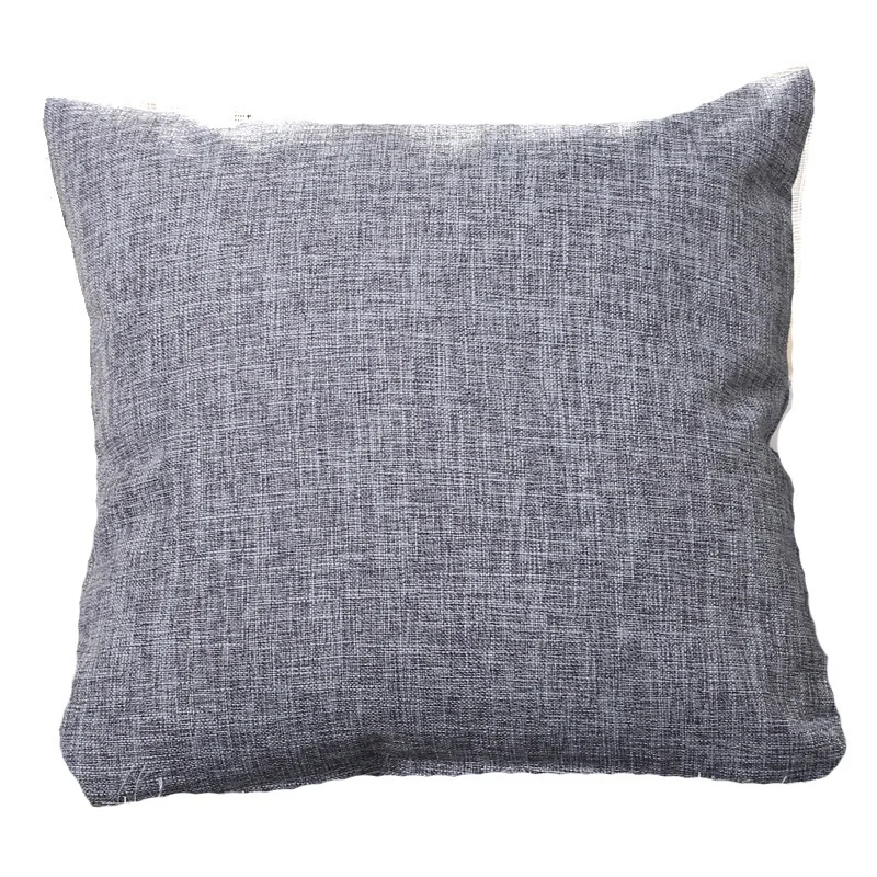 Solid Linen Sofa Waist Cushion Cover 40*40/45*45/50*30/50*50/55*55/40*60cm Throw Pillowcase Office Home Decor Pillow Case Cojine