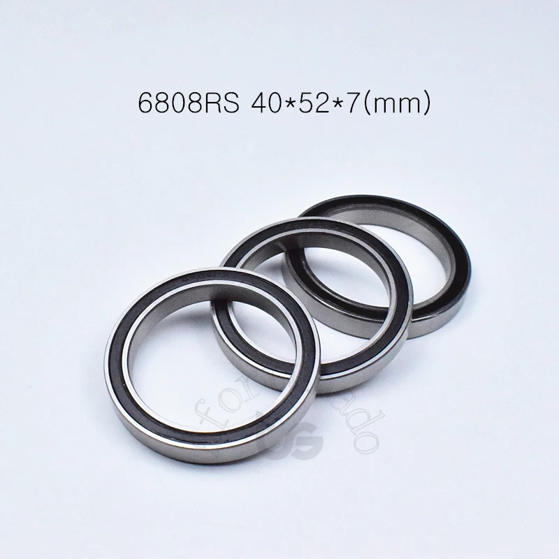 Bearing 1pcs 6808RS 40*52*7(mm) chrome steel rubber Sealed High speed Mechanical equipment parts