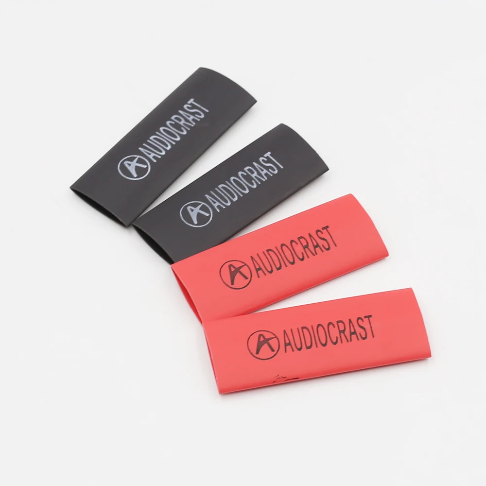 24 pcs audicrast 열 수축 튜브 절연 슬리브 튜브 스피커 상호 연결 오디오 케이블 diy