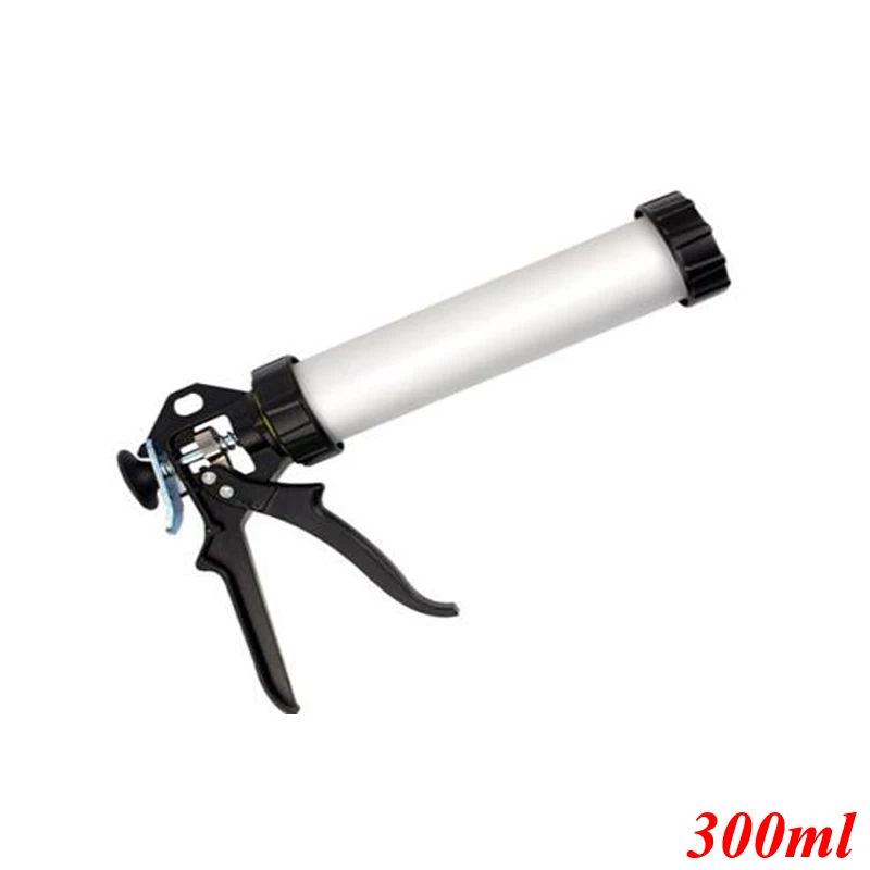 Pistolet à colle de verre en Silicone pour saucisses, outil de calfeutrage C2051203, 300ml, boîtier manuel en aluminium