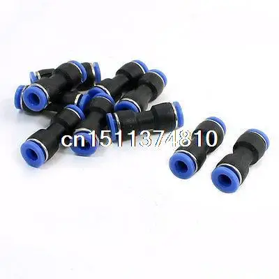 

10x Air Pneumatic 6mm/6mm Quick Connector Straight Push In Joints Coupler