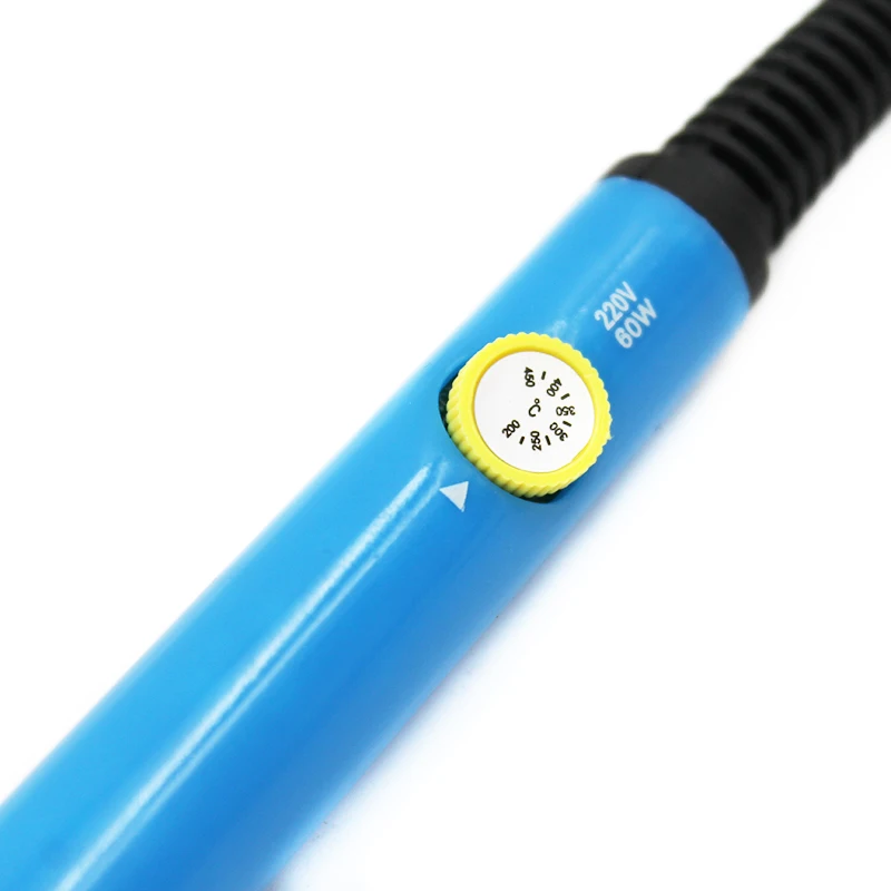 ALLMEJORES 220V 110V 60W درجة الحرارة قابل للتعديل كهربائي لحام الحديد محطة لحام لحام الحرارة قلم رصاص + 5 قطعة نصائح الولايات المتحدة و الاتحاد الأوروبي التوصيل