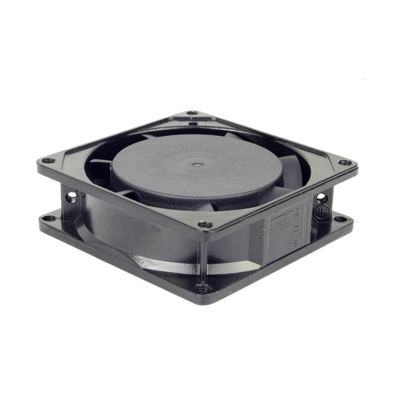 ALSEYE AC 220/240V Fan 80mm Two Ball Bearing Cooling Fan with Cover 50/60 HZ 2600RPM Metal frame 8cm AC cooling fans