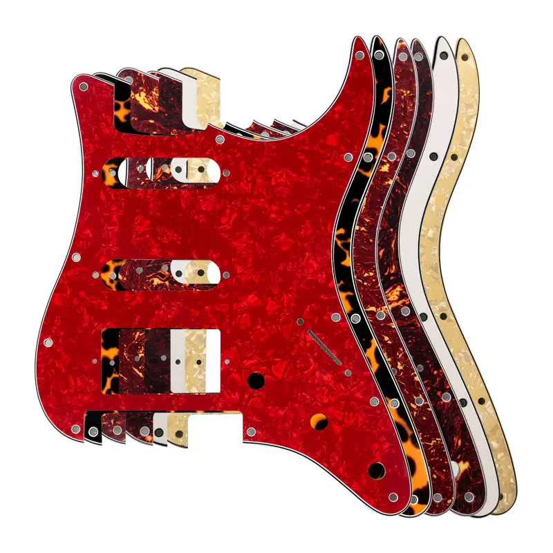 

Fei Man - Custom Guitar Accessories, Strat HSS Pickguard, 11 Screws For Fender Strat Floyd Rose Bridge Cut With PAF Humbucker