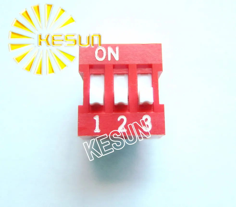 100% Original DS-03 3P 2.54mm Gold-plated DIP Switch DS-03-V x 100PCS