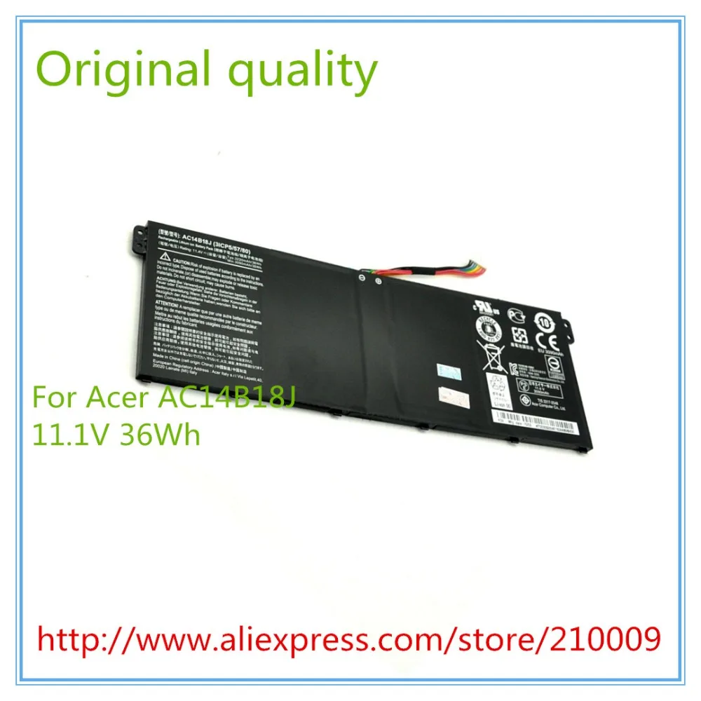 Original Laptop Batteries for 13 E3-111 B115 AC14B18J(31CP5/57/80 Batteries 11.4V 3220mah