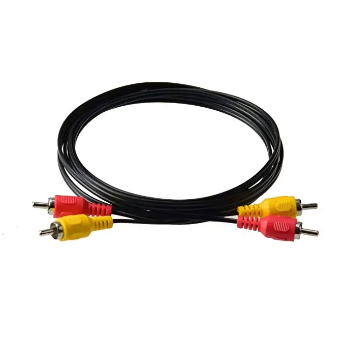 Ruitroliker 1.8M Audio Video 2 Tines AV Video Composito Cable Cables for NES System