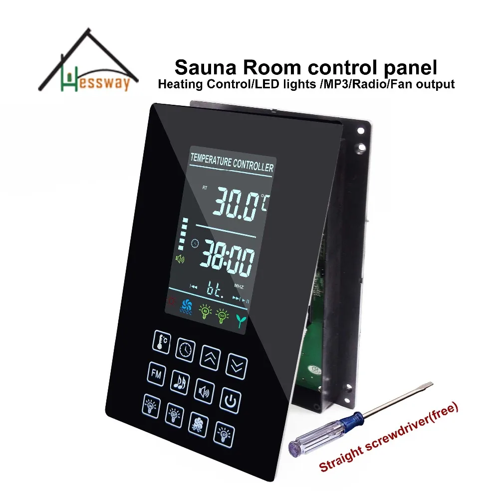 110V 220V Multi-Function Sauna Room Temperature Controller with AUX Output LED or Oxygen Bar