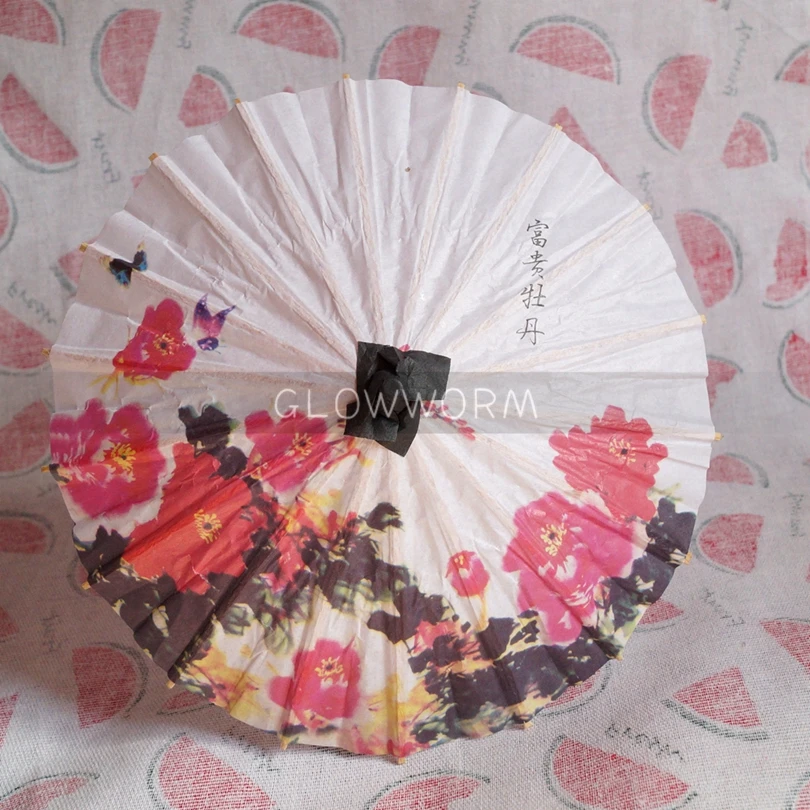 

Flower Chinese Style Paper Umbrella Prop For 11" 1/6 27cm BJD YOSD DD DOD DK DZ Volks Doll Blyth e Photograph Free Shipping