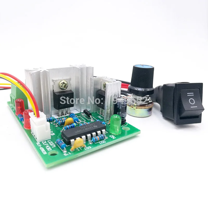 10V 12V 24V 36V PWM DC controller with Positive inversion switch PWM DC controller for DC motor speed controller 150W