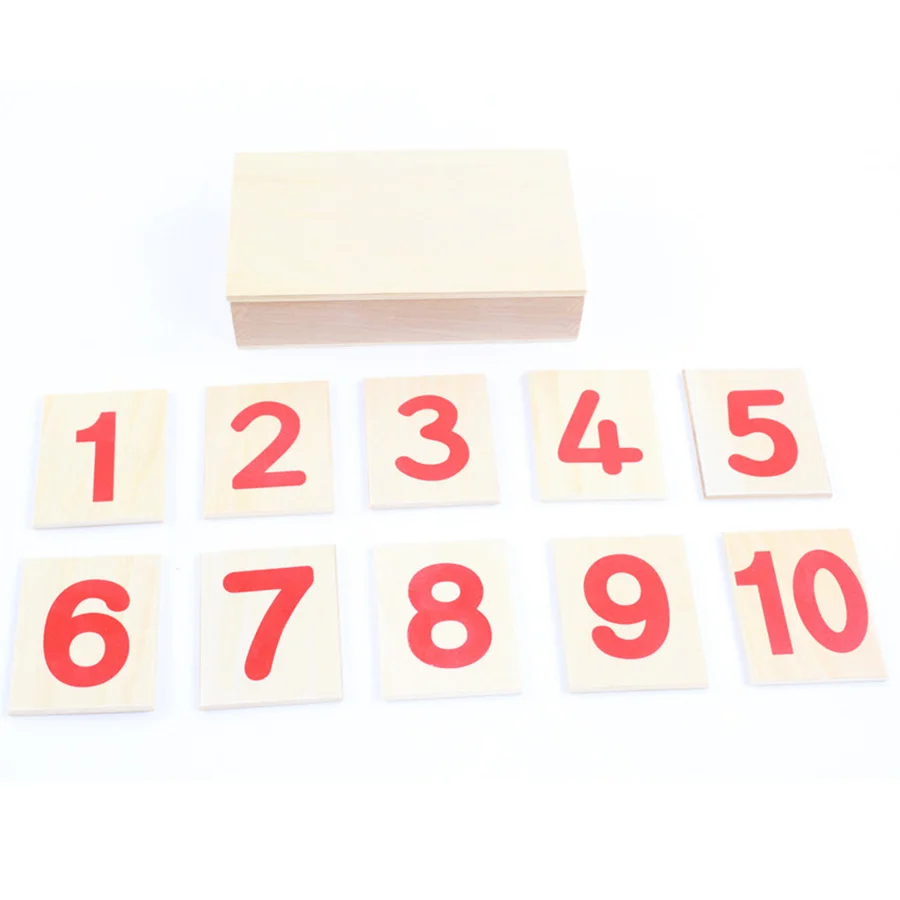 Montessori Kids Toy Baby Number Boards Learning Educational Preschool Training Brinquedos Juguets