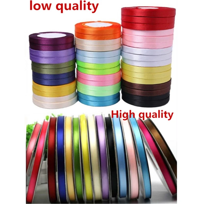 5M/Lot 10mm Double Faced Satin Ribbon For Wedding Birthday Party Gift Wrapping Christmas Halloween Festival DIY Crafts Ribbon