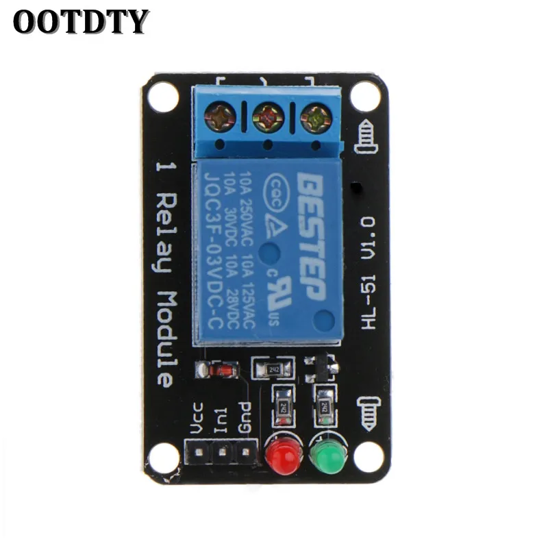 OOTDTY 1PCS 1 Channel 3V Relay Module 3.3V Low Level Shooting with Lamp