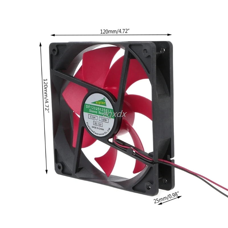 12025 120mm DC12V 0.2A 2 złącze pinowe wentylator do komputera Box chłodzenie procesora CPU Whosale i Dropship