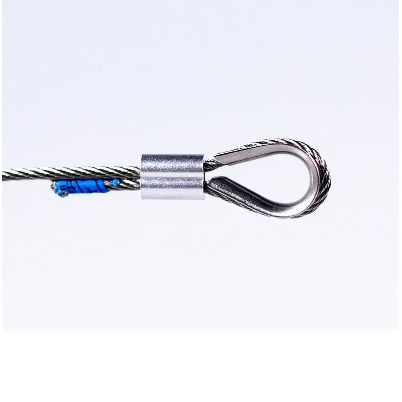 Dedal M4 para cuerda de alambre de 4mm, dedal de acero inoxidable 150, 304 Uds.