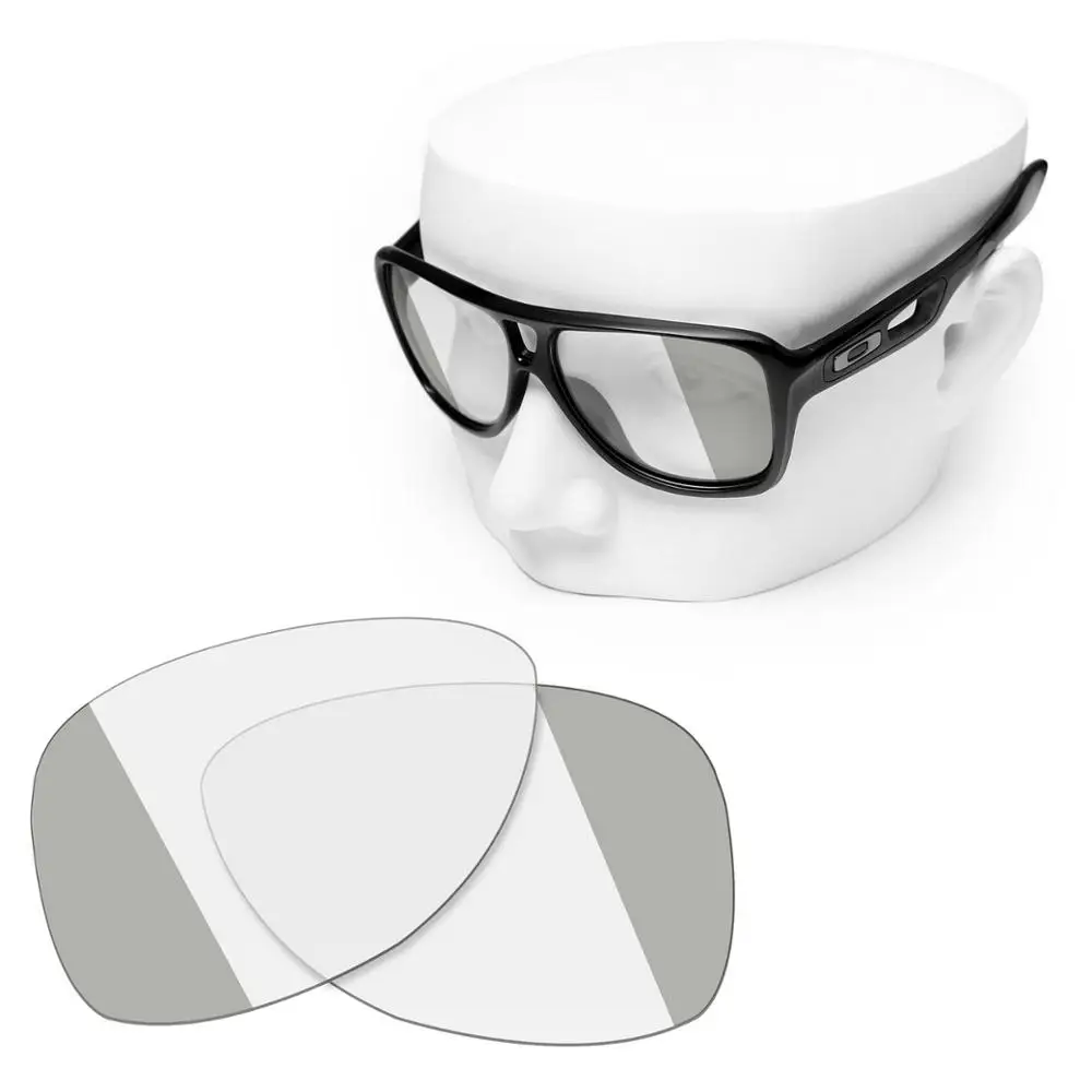 

OOWLIT Replacement Lenses of Eclipse Grey Photochromic for-Oakley Dispatch 2 OO9150 Sunglasses