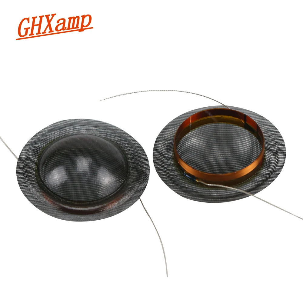 GHXAMP 20Core 20.4MM TREBLE Voice Coil KSV Speaker repair accessories Tweeter Crystal Translucent silk Diaphragm DIY 2PCS