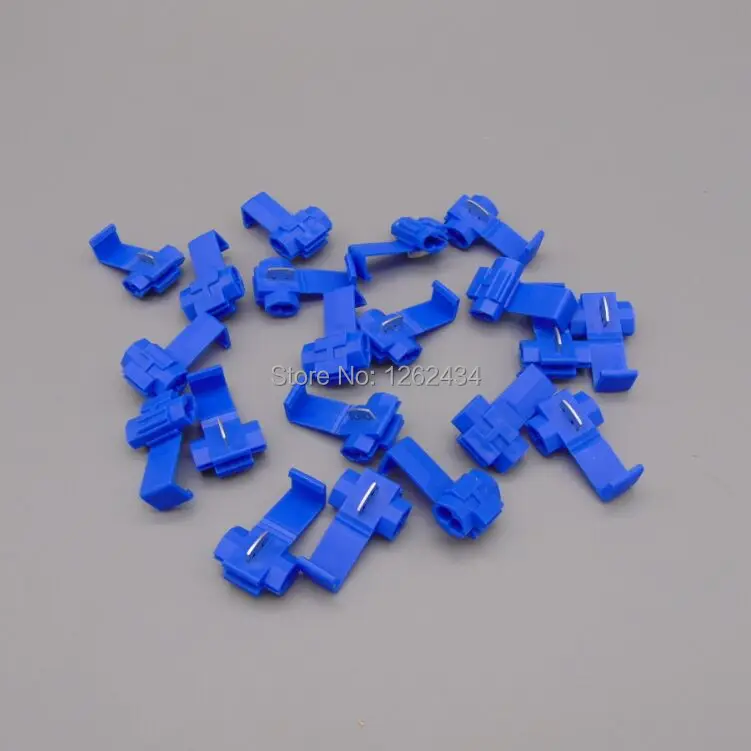 

Free shipping 20PCS 0.75~2.5mm Connector 802P3 Blue Scotch Lock Quick Splice 18-14 AWG Wire Connector 3MB