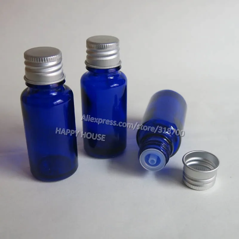 

360 x 15ml Blue Glass Essential Oil Container with Aluminum lids,1/2oz Cobalt Blue Glass Bottle