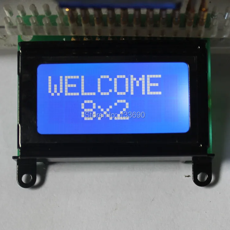 5PCS 8X2 STN Blue White Character 0802 LCD Module HD44780 Or SPLC780 Controller Mini LCD 8*2 Display