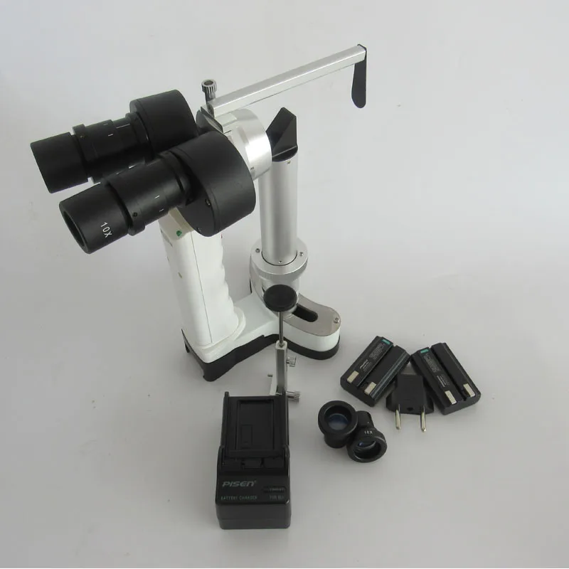 LYL-S  Portable Slit Lamp LED Bulb Portable Microscope for Pet hospital ophthalmology Camera Total 10x and 16x Magnification