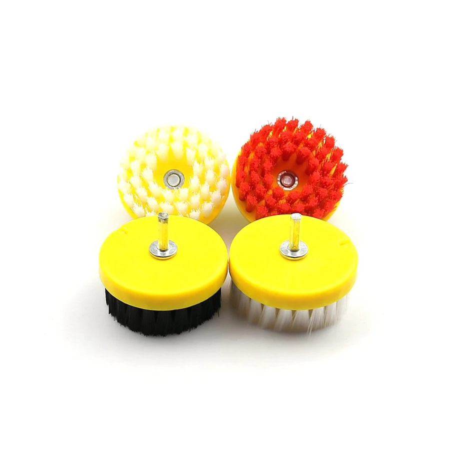 Dia. 80mm Drill Power Scrub Clean Brush for Leather Plastic Wooden Furniture Car interiors Cleaning