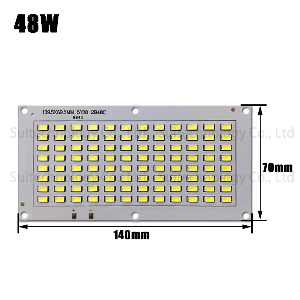 15W 18W 48 W LED floodling źródło światła, SMD5730 aluminiowa płyta podstawy, pełna moc 15 18 48 W wat dla DIY LED floodlight