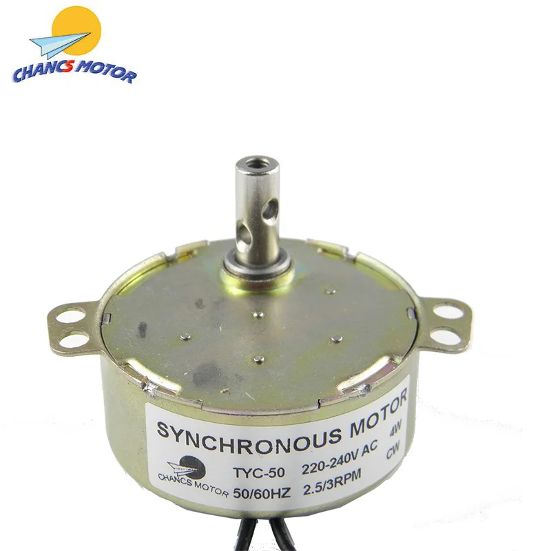 CHANCS TYC-50 AC Synchronous Motor 220V 2.5-3RPM 4W CW Of An Electric Motor Supplier