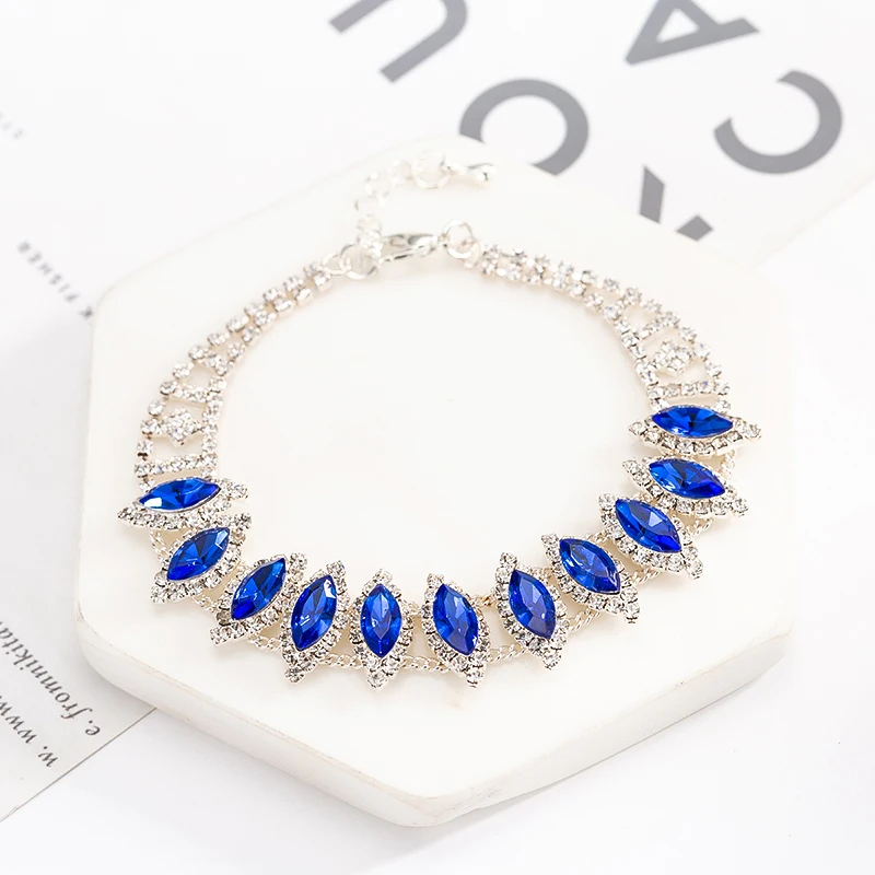 YFJEWE Crystal Horse Eye  Bridal Bracelets for Women Wholesale Wedding Jewelry Bracelets Bangle Fashion Accessory B218