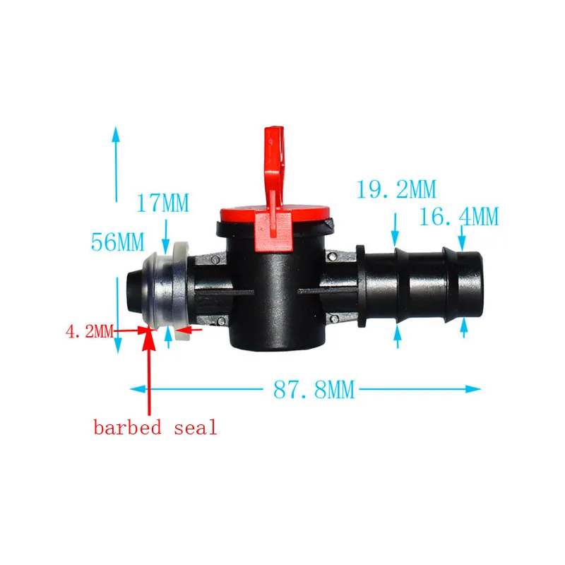 3/4 Inch Garden Hose 20mm Irrigation Valve Bypass Valve  Pastoral Agriculture Irrigation System Tools Garden Tube Switch 2Pcs