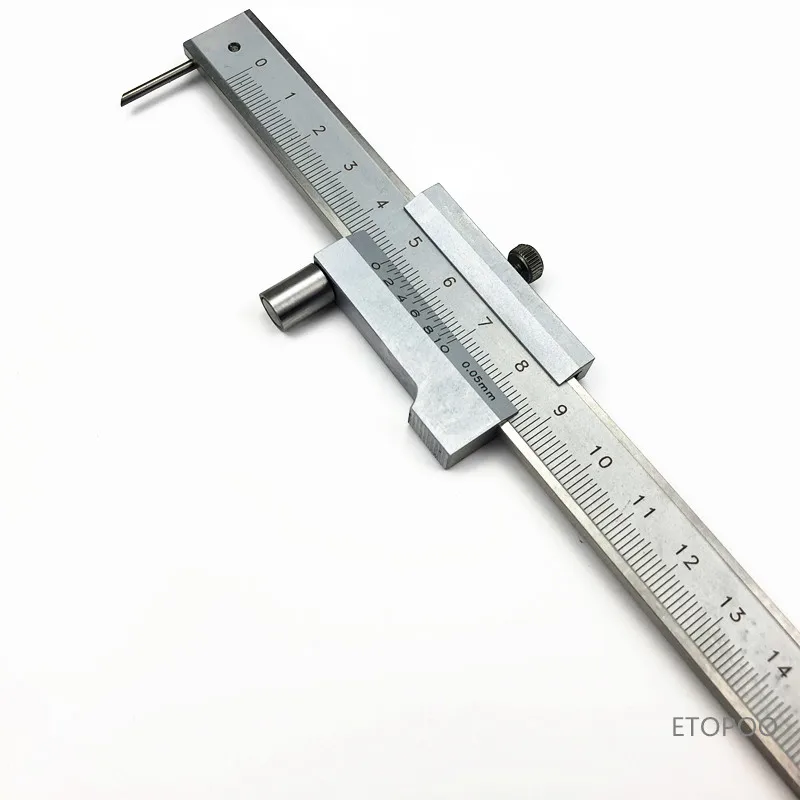 Calibrador vernier de marcado paralelo de acero inoxidable, herramienta de calibre de marcado con trazador de carburo, 0-250mm, 300mm, 400mm, 500mm