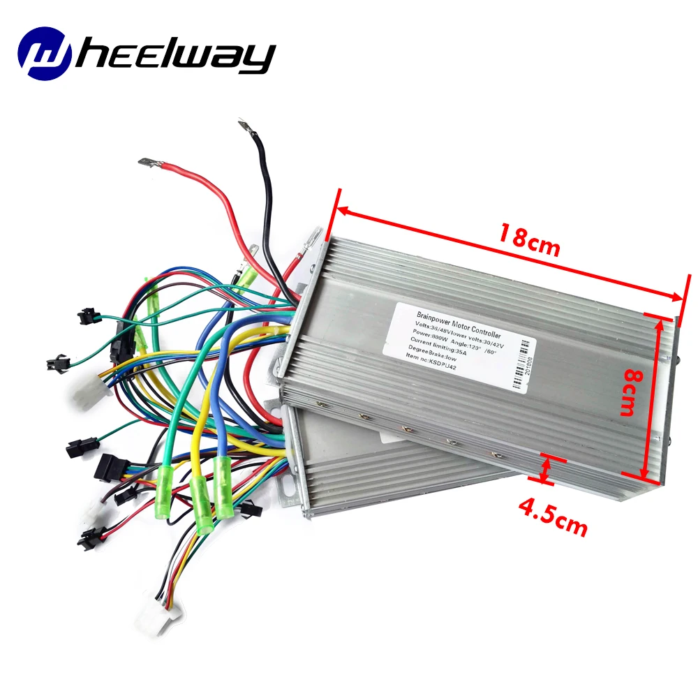 Wheel ELWAY36V48V 500W 800W1000W Parallel Controller E Bicycle Conversion Kit for Dual Drive Motor BLDC 2 Controller with LCD