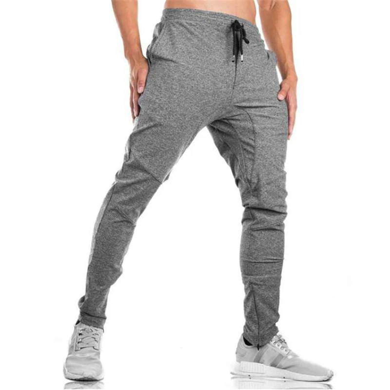 New 2023 Autumn Fitness Mens Gyms Pants Fashion Men Sweatpants Slim Fit Mens Joggers Bodybuilding Sweat Pants Size 3XL