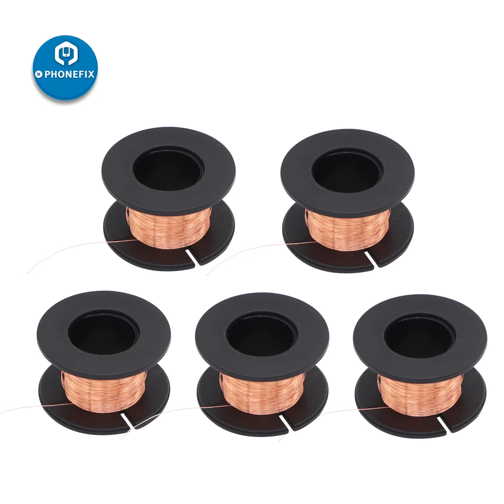 0.1mm Cable Copper Wire Magnet Wire Phone Repair Enamelled  Copper Winding Reel Wire for Phone Motherboard Fingerprint Repair